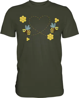 Produktbild von Bienen Imker Honig Liebe T-Shirt – Urban Khaki / M