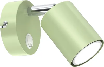 Zdjęcie produktu dla Kinkiet dziecięcy zielony reflektor z włącznikiem Fun 1xGU10 8W Luminex
