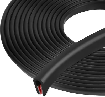 Imagen del producto de Protector de goma en forma de U, de 10 mm x 6 m, para puertas de automóviles