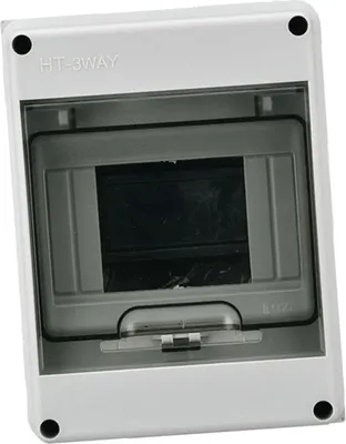 Image de Boîtier de protection de distribution étanche au vent Boîtier de disjoncteur avec couvercle transparent pour machines de chantier (HT-3 voie )
