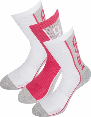 Produktbild von Head Performance Crew Socken 3 Paar Pink 35-38 - 35/38