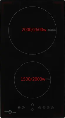 Zdjęcie produktu dla Płyta indukcyjna z 2 szklanymi płytami Touch Control 3500 W