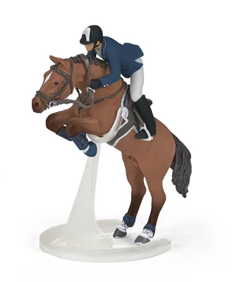 Produktbild von Papo Horses Springpferd mit Reiterin 51562