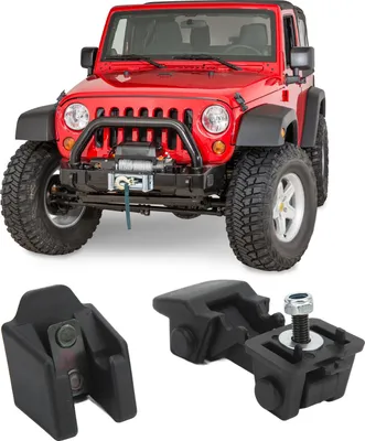 Image de Support pour verrouillage avant du capot moteur 55395652AC, pièce de rechange pour Jeep Wrangler TJ 97-06