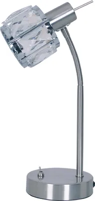 Produktbild von Näve Leuchten Tischleuchte JOSEFA mit Tischleuchte JOSEFA mit LED Tischleuchte "JOSEFA" H: 34,5 cm, Material: Metall (Eisen) / Glas in metall blank – Schnurschalter