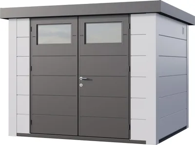 Produktbild von Telluria Metallgerätehaus Classico 2724 weiß/weiß