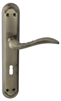 Produktbild von DOMINO Türgriff-Garnitur PETRA BB-Buntbart Langschild Bronze