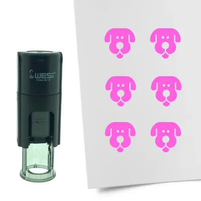Obrázok produktu pre CombiCraft Stamp Dog 10mm okrúhly - ružový atrament