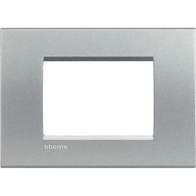 Produktbild von bticino LNA4803TE, Silber, Schraubenlos, Bticino, 120 mm, 86 mm, 1 Stück(e)