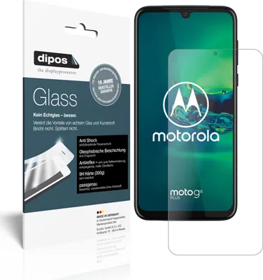 Produktbild von 2x Schutzfolie für Motorola Moto G8 Plus matt - Anti-Shock 9H Folie dipos Glass Kunststoffglas
