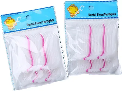 Produktbild von 25 Stück Zahnseide Interdentalbürsten zur Mundreinigung, Zahnstocher