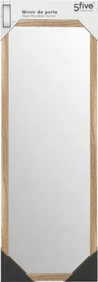 Zdjęcie produktu dla 5five Simply Smart | Lustro do drzwi Basic - 94 cm - Aluminiowa rama - Praktyczne i stylowe