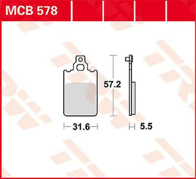 Obrázek produktu pro TRW Bremsbelag Trw Organ. Mcb 578