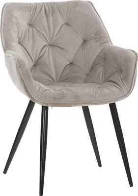 Produktbild von Stuhl HLO-CP88 Samt  grau