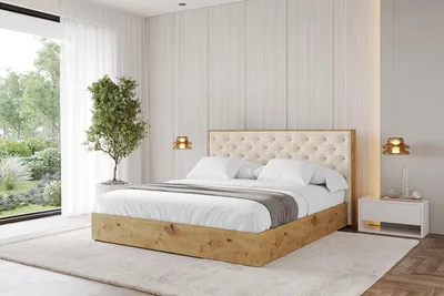 Produktbild von ALTDECOR Polsterbett mit Bettkasten - ENZO3 - 160x200 Beige- Bett mit Matratze H3/H4, Kopfteil, Boxbett, Doppelbett mit Stauraum