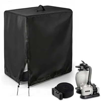 Produktbild von Tagesgut - NAVESO Wasserdichte Beckenpumpe Abdeckung, Sandfilter Abdeckung Pool 64 x 42 x 66 cm, Pool-Sand Filter System Abdeckung-g, Pool-Pumpen Abdeckung für Intex Krystal Clear Poolpumpe