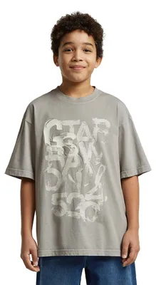 Produktbild von G-STAR Boys Oversized T-Shirt, Grau (Grey Alloy D29764-01-G276), 14