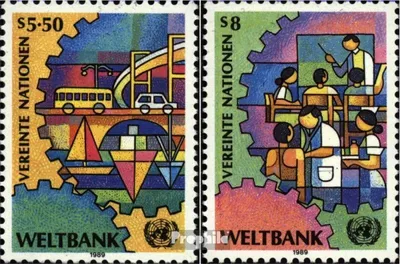 Produktbild von Briefmarken UNO - Wien 1989 Mi 89-90 (kompl.Ausg.) postfrisch Weltbank