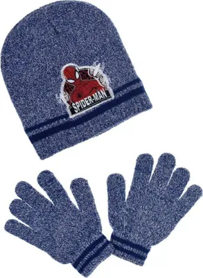 Produktbild von Marvel Spiderman Mütze Handschuh Set für Jungen Winter