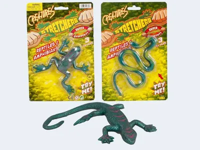 Produktbild von Dehnbares Reptilien Spielzeug, 3-fach sortiert