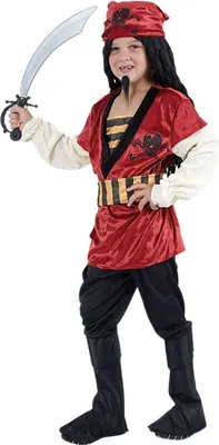 Kinder Kostüm Piratenjunge Rotbart 5-12 Jahre Pirat Seeräuber SALE Fasching Karneval Mottoparty