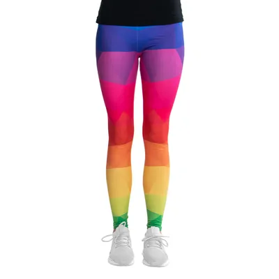 Produktbild von cosey - Neon Line Leggings (Einheitsgröße) - Design Neon Bunte Dreiecke