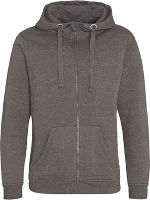 Produktbild von Just Hoods JH150 | Herren Graduate Heavyweight Zoodie - Farbe: Charcoal (Heather) - Größe: L