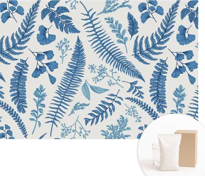 Produktbild von Fototapete - Wandbilder für Wohnzimmer - 312x219 cm - Dekorative Wandfolie - Modernes Design für Wanddekoration - Tapeten für Innenräume - Botanische Muster
