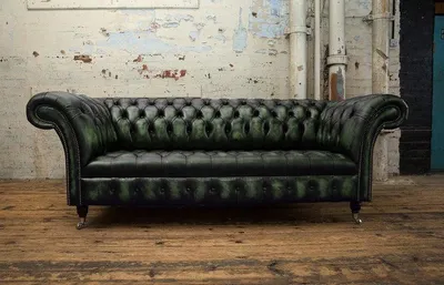 Produktbild von Ledersofa Sofa Couch Polster Garnitur 3 Sitzer Sofas Couchen Chesterfield Leder