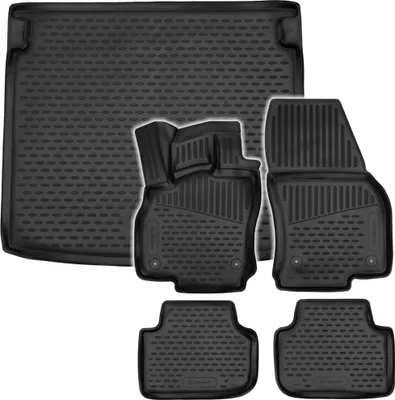 Produktbild von Gummi Kofferraumwanne + Fußmatten Set für Audi Q3 F3, Bj. 2018-