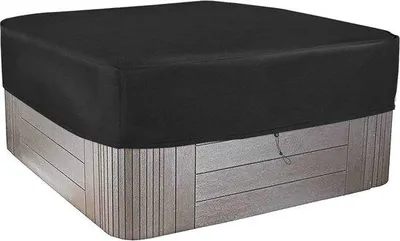 Productafbeelding van Buitenwhirlpool afdekking, vierkant, weerbestendig, 420D Oxford, UV-bescherming, 230x230x25 cm