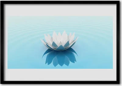 Produktbild von Bild 100x70 MDF-Rahmen Wandkunst Blumen Pflanzen Natur
