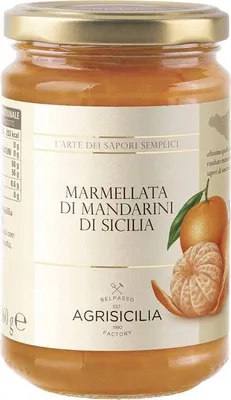 Obrázek produktu pro Agrisicilia Marmellata Mandarini di Sicilia 360 g italská marmeláda z mandarinek