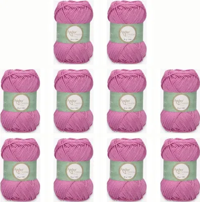 Productafbeelding van 10x Anchor Creativa Fino – katoengaren voor haken en breien (color 0398P)