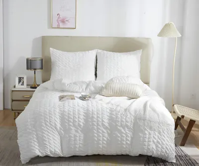 Produktbild von Bettwäsche Weiß 160x200cm 100% Mikrofaser + 2 Kopfkissenbezüge 70x80 CREASY
