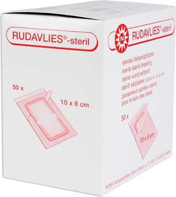 Produktbild von Rudavlies-Steril Verbandpflaster 8x10 cm 50 St