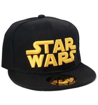 Obrázok produktu pre Star Wars Snapback Cap Gold Text Logo Fan Merchandise Kappe