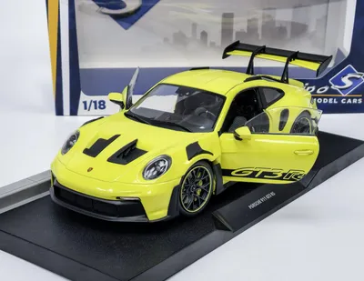 Image de Porsche 911 GT3 RS Solido Works 2024, couleur vert néon – SOLIDO 1:18