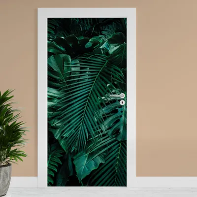 Produktbild von Türfolie "Dschungel" 90x200cm Türposter Deko Aufkleber Folie Tapete TF02-03