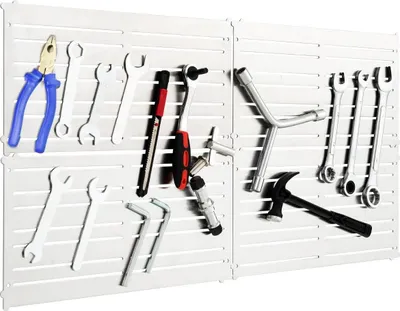 Image de Porte-outils magnétique mural 4 plaques à outils 32 bandes magnétiques puissantes