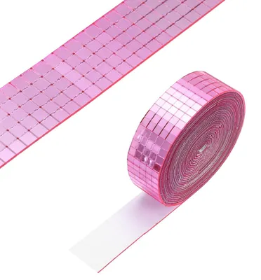 Produktbild von Solidchoice – Selbstklebende Spiegelmosaikfliesen – 3600 Stück, 5x5 mm, Rosa, für DIY-Dekoration
