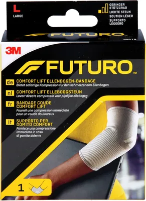 Image de FUTURO™ 76579DABI FUTURO™ Ellenbogenbandage Comfort Lift 76579DABI, Gr. L grau 28,0-30,5 cm, 1 St.