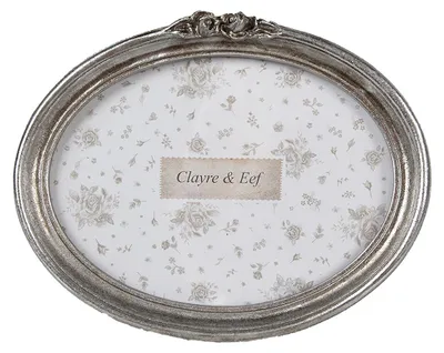 Image de Clayre & Eef Cadre photo 15x10 cm couleur argent Plastique