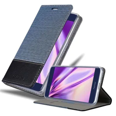 Produktbild von Cadorabo Hülle für Honor V9 PLAY Schutzhülle in Blau Handy Hülle Etui Book Case Cover