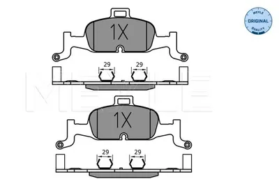 Produktbild von MEYLE 025 224 0216 Bremsbeläge Vorne für AUDI A4 B9 Avant (8W5, 8WD) A6 Avant (4A5, C8) A5 Sportback (F5A) Q5 (FYB) A4 B9 Limousine (8W2, 8WC)