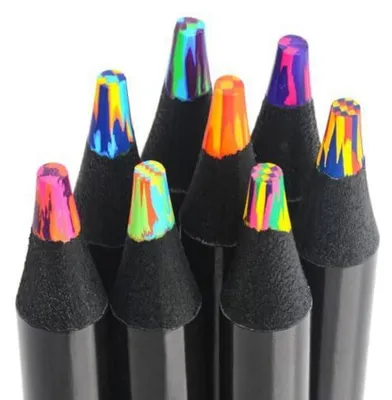 Obrázok produktu pre Farebné ceruzky Rainbow Jumbo, 8 farieb, viacfarebné ceruzky pre deti a dospelých