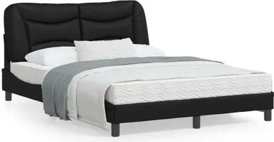 Produktbild von CLORIS Bettgestell mit LED Schwarz 140x190 cm Kunstleder 3213927