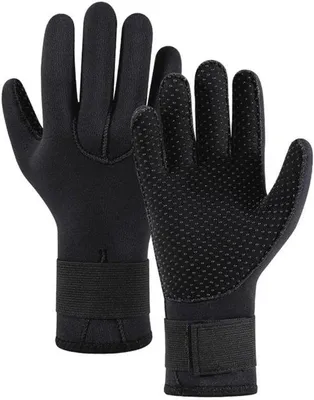 Produktbild von Thermische Neopren-Handschuhe Antirutsch, Strapazierfähig und Warm für Wassersport - Camouflage