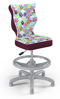 Produktbild von Kinder-Wachstumsstuhl Ergonomischer Schreibtischstuhl Für Körpergrösse 133-159 Cm, Petit Grau Storia 32, Mit Fussstütze