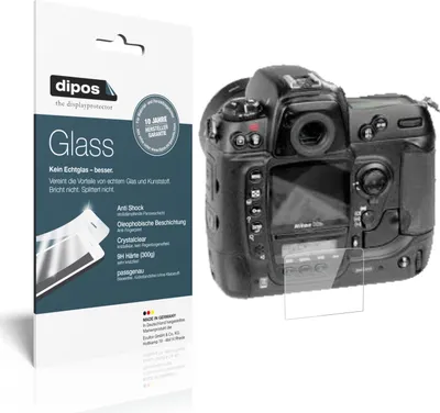 Produktbild von 1x Schutzfolie für Nikon D2Hs - Anti-Shock 9H Folie dipos Glass Kunststoffglas